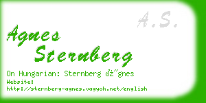 agnes sternberg business card